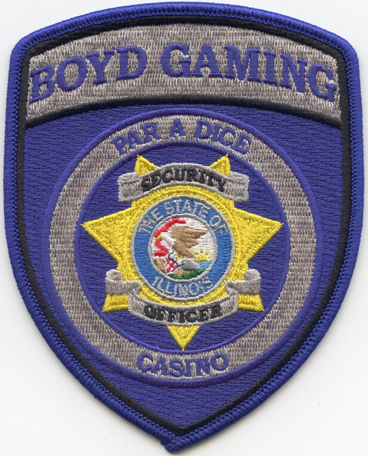 BOYD GAMING Par-A-Dice Casino EAST PEORIA ILLINOIS CASINO SECURITY police PATCH