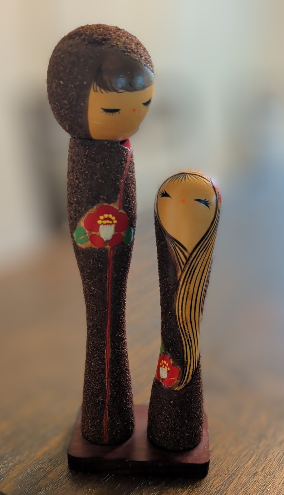Japanese Sosaku Creative Couple Kokeshi Award-Winning Artist Tamura Chie