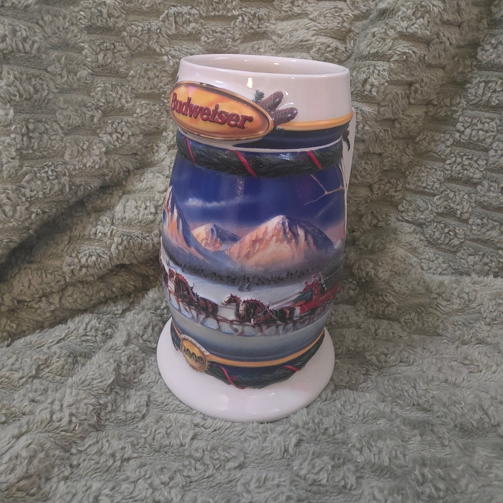 Vintage Budweiser Anheiser Busch Stein Clydesdales Squirrels