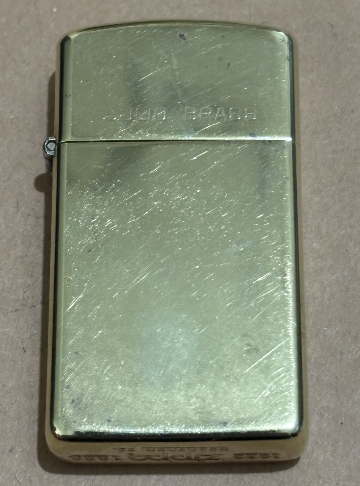 1980 Zippo Slim • Solid Brass • 1932–1980 Commemorative • Fully Functional