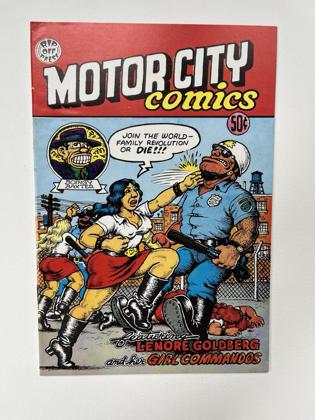 R. Crumb • MOTOR CITY COMICS 1, 1969 Silver Age UNDERGROUND Very Good