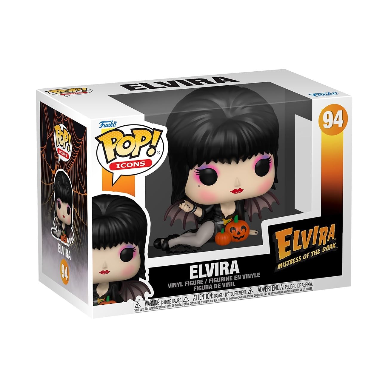 Funko Pop Icons: Elvira Mistress of The Dark - Elvira - Pumpkins - Collectable Funko Pop Icons: Elvira Mistress of The Dark - Elvira - Pumpkins - Collectable