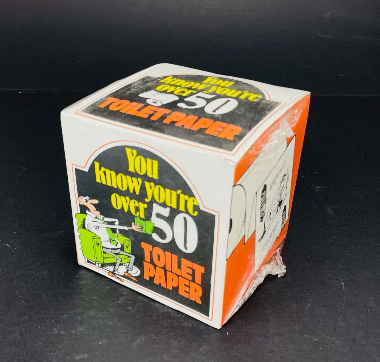 Vintage Humorous Novelty Comic Toilet Paper - You Know You\'re Over 50 - NOS Vintage Humorous Novelty Comic Toilet Paper - You Know You\'re Over 50 - NOS