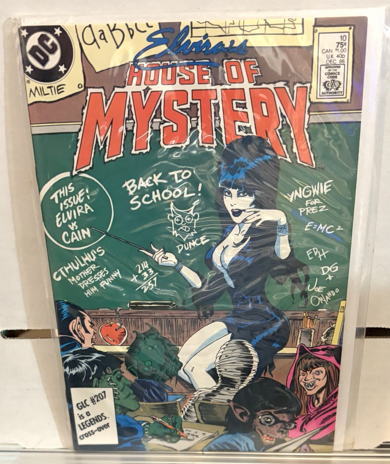 Elvira\'s House of Mystery #10 Dec 1986 DC Horror Comedy Comic  -NM/M