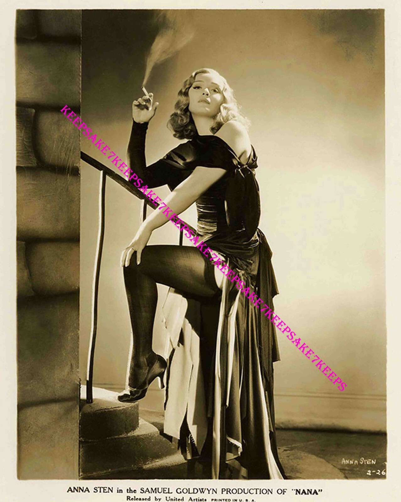 1920s-60s BEAUTIFUL UKRAINIAN-AMERICAN ACTRESS ANNA STEN 1931 PHOTO 8x10 A-ASTES