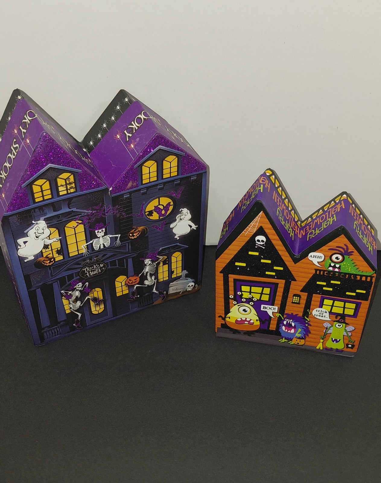 Set of 2 Greenbrier Halloween Haunted House Small/Med Boxes