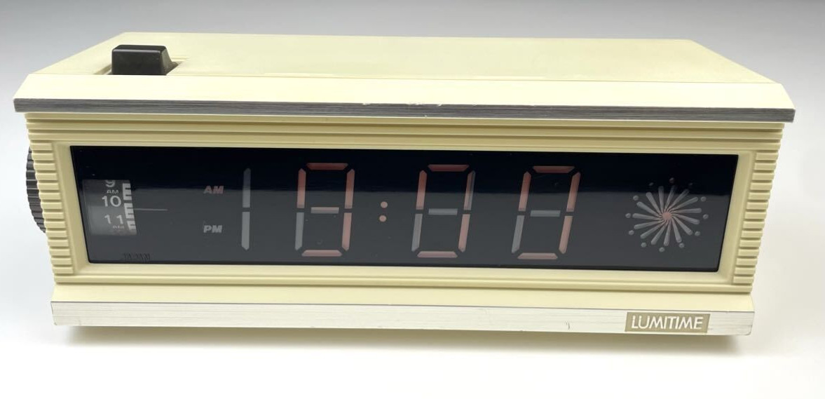 Lumitime YT-102 Electric Clock Vintage Tamura Denki Retro Illuminated Desk Clock