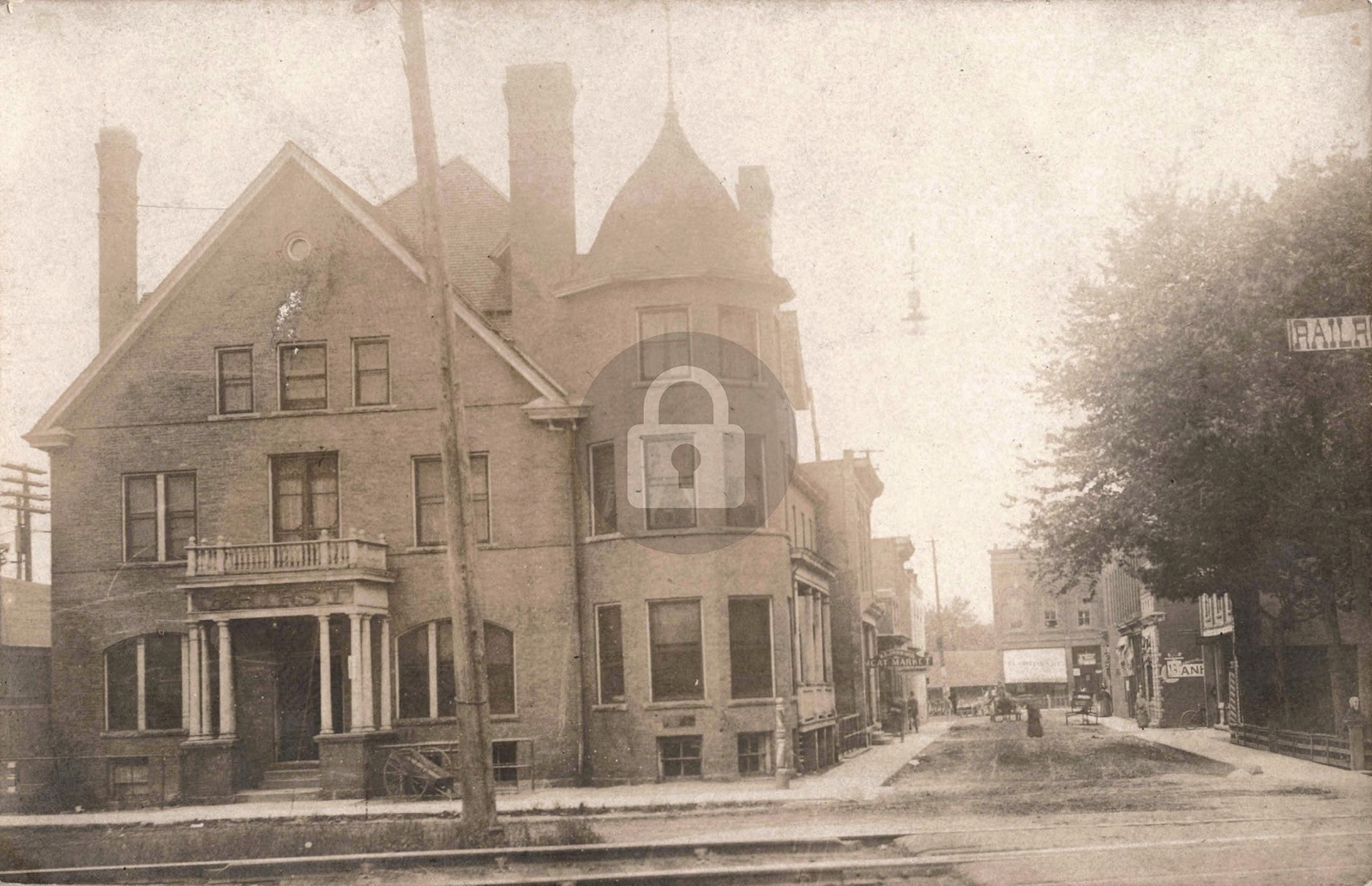 Street View Mendon MI Michigan #3 RPPC Photo Postcard COPY