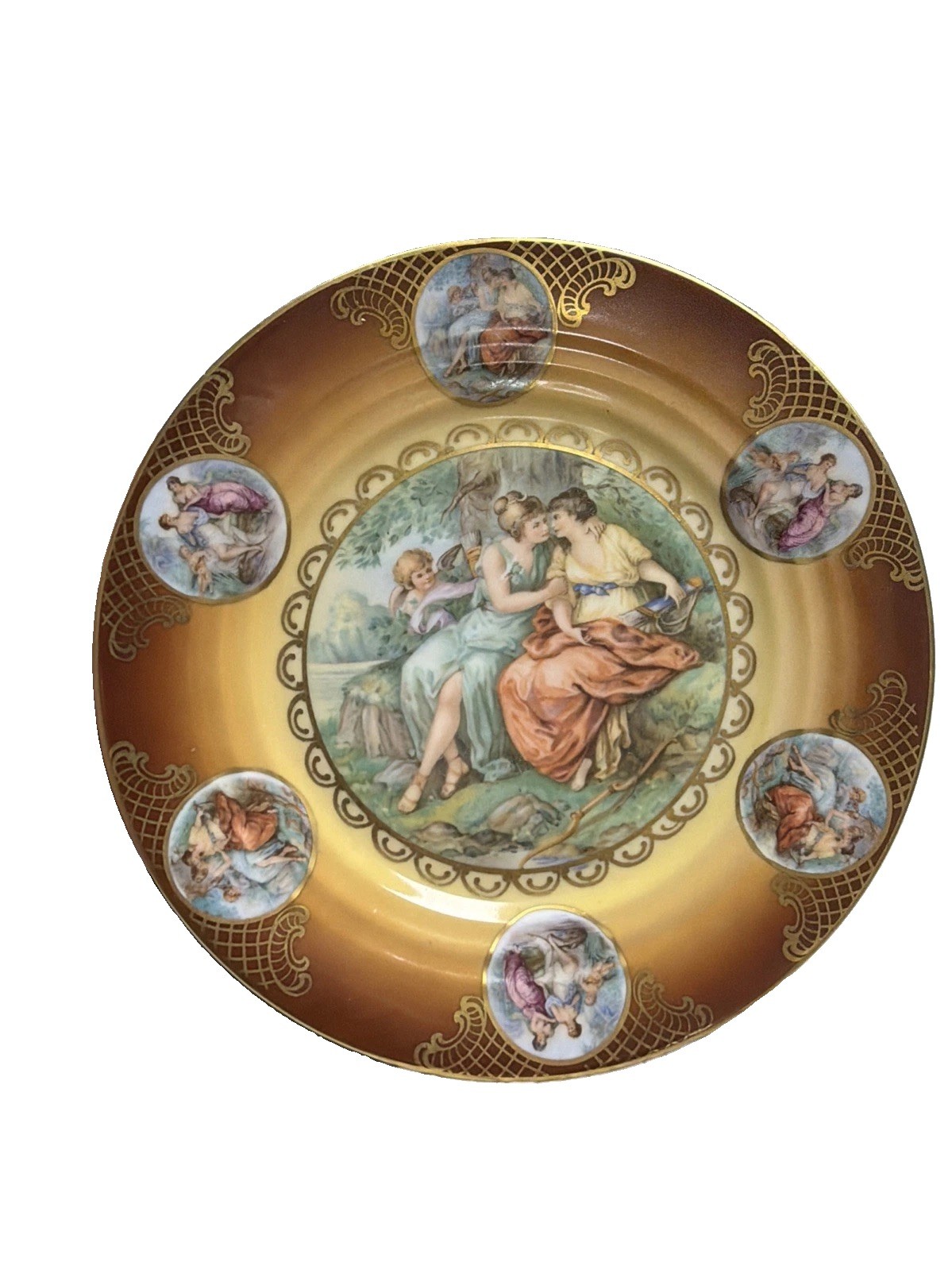 Vintage Mitterteich Germany 37 Bavarian Royal Munich Portrait Porcelain Plate