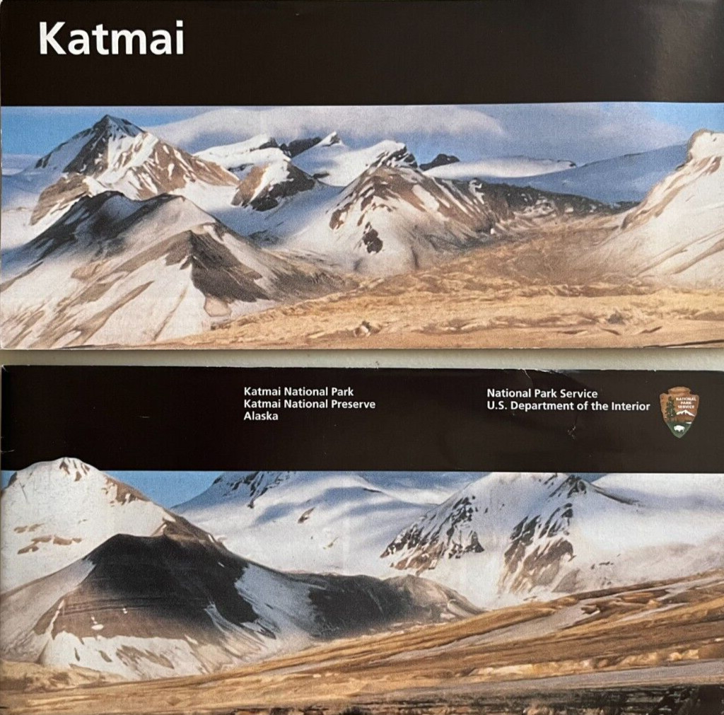 Newest KATMAI NP - Alaska   NATIONAL PARK SERVICE UNIGRID BROCHURE/MAP  GPO 2024