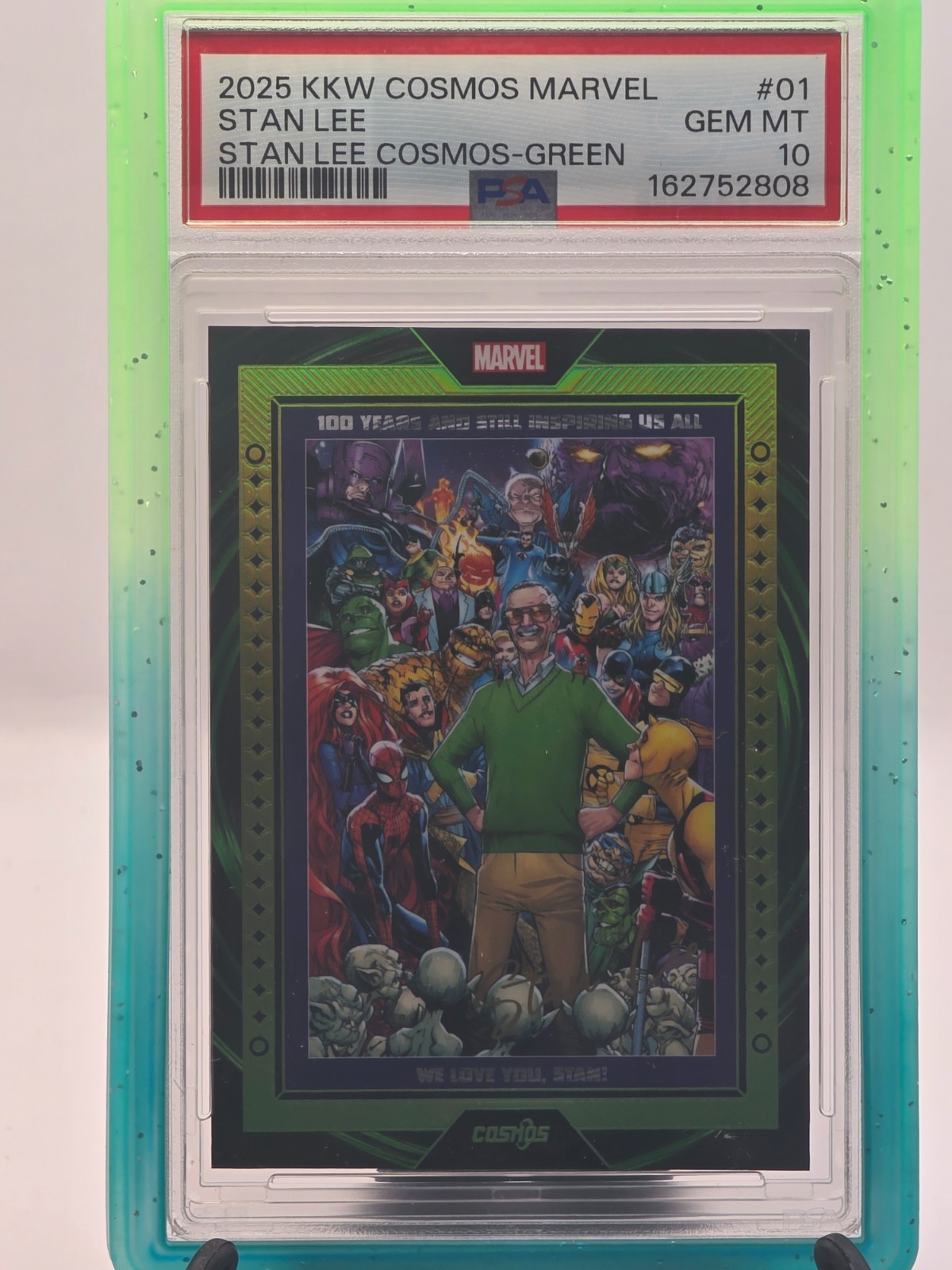 2025 kakawow cosmos marvel Green Stan Lee 12/25  Color Match PSA 10 1:16,367
