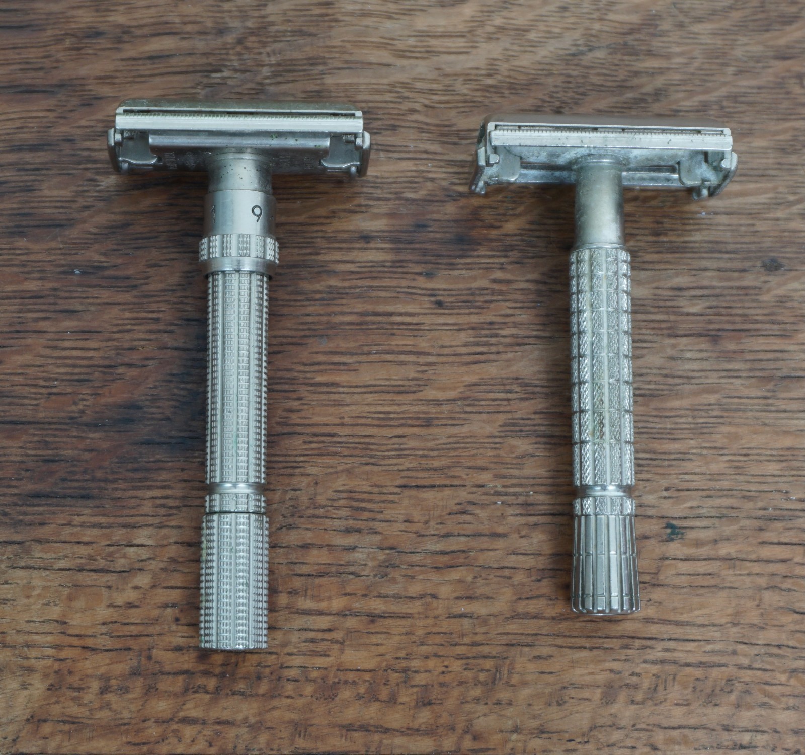 Gillette SLIM Adjustable Safety Razor  H-3 & Super Speed Flare