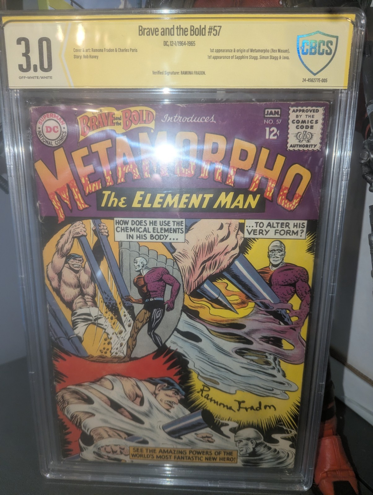 The Brave and the Bold #57 CBCS 3.0 Signed By Ramona Fradon