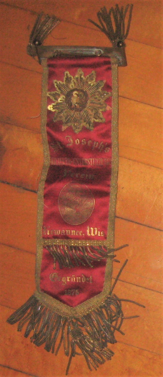 Antique Ribbon FIRST FRANZ JOSEPH SICK AND BENEVOLENT SOCIETY Jewish Fraternal