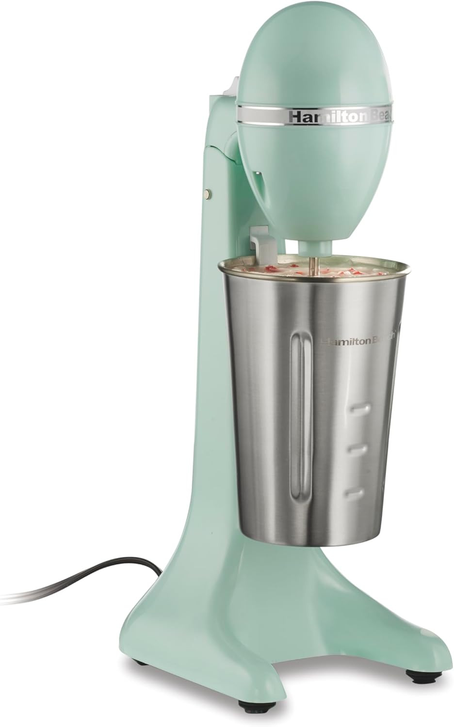 Hamilton Beach Drinkmaster Electric Drink Mixer, Retro Milkshake Maker & Milk Fr