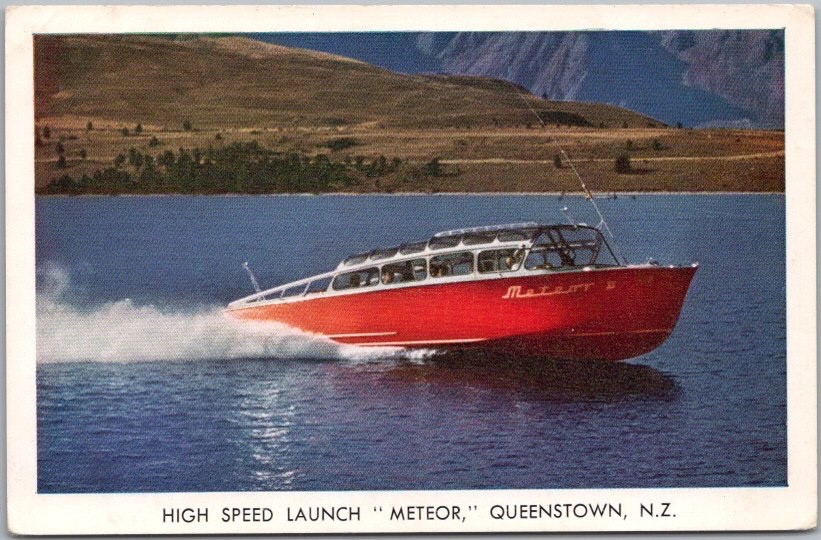 Vintage QUEENSTOWN, NEW ZEALAND Postcard \