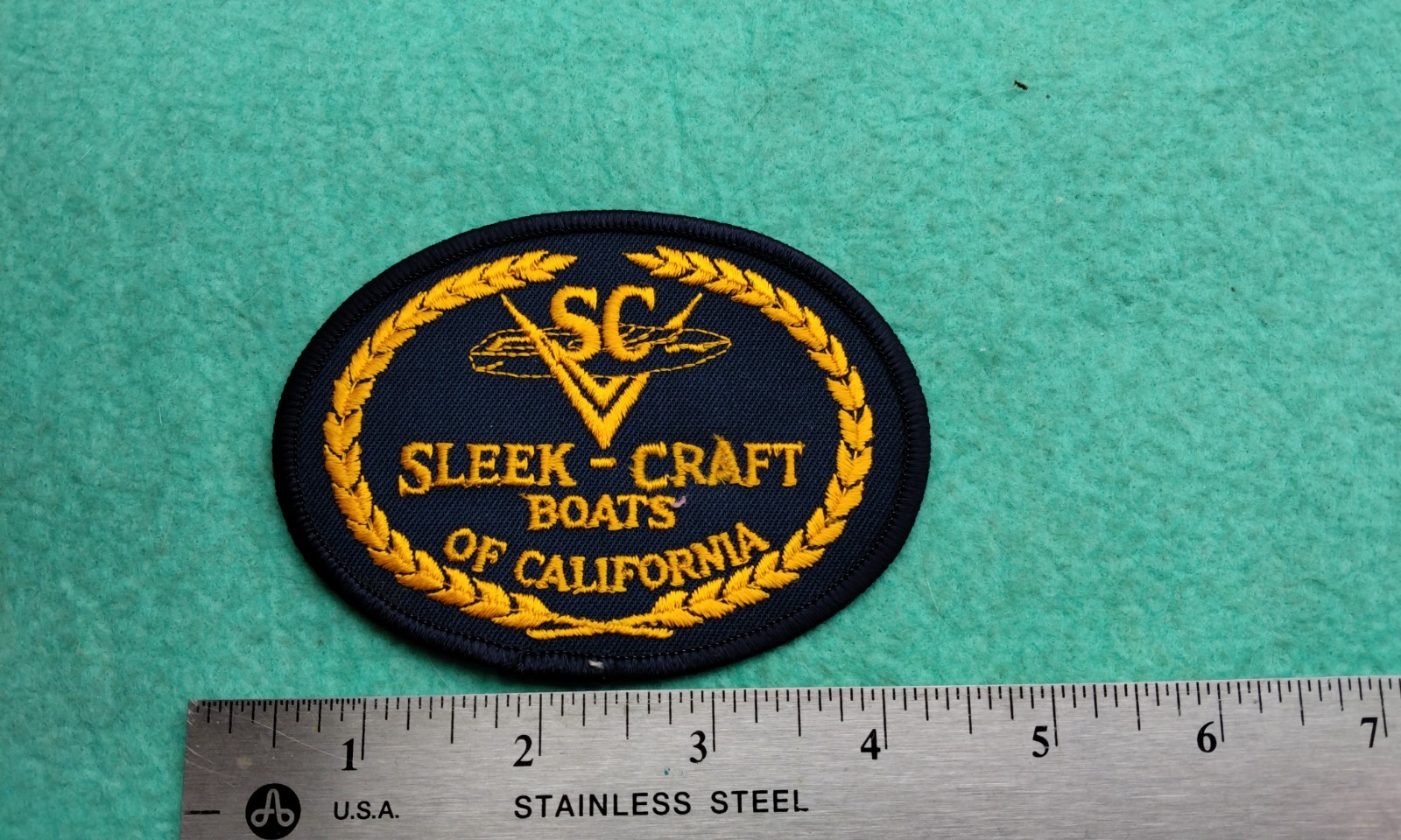 Vintage Sleek Craft Boats Of California Patch