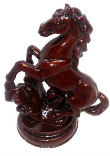 Feng Shui Horse Red Resin Figurine 10019