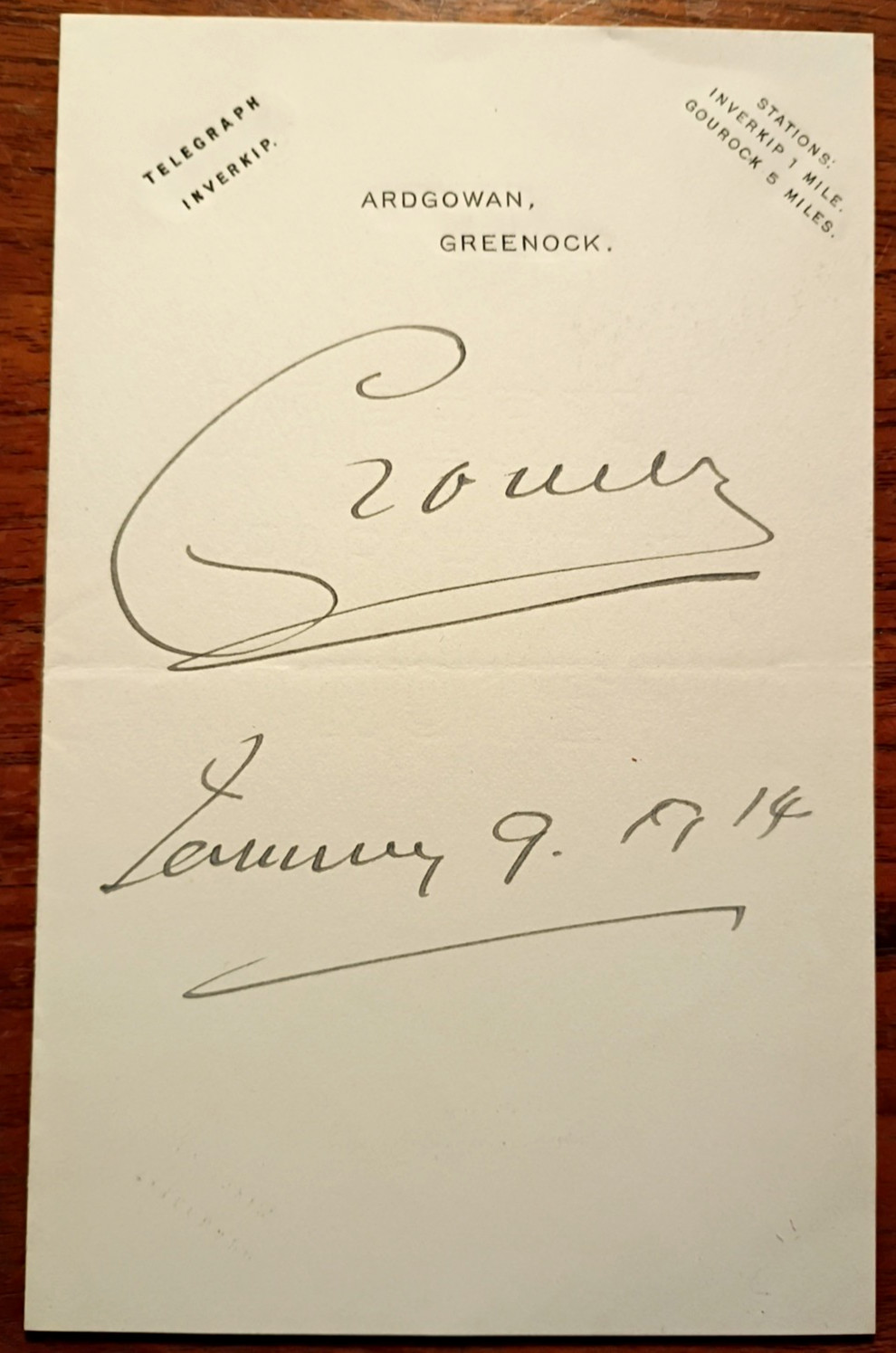 Sculptor, Writer, MP Lord Ronald Gower (1845-1916) Bold Signature w/Inscription