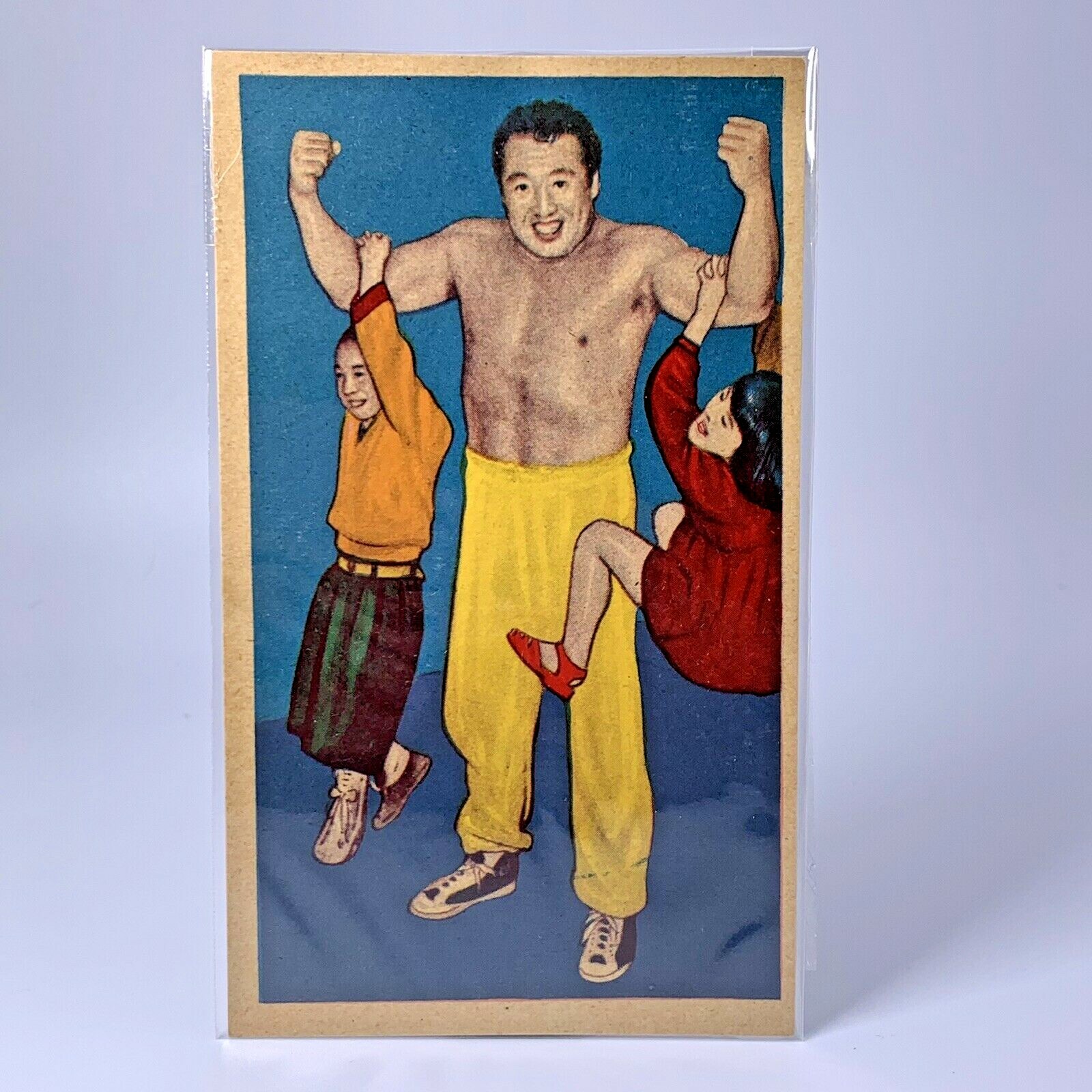 Rikidozan 1950's Vintage Super Rare professional wrestling menko card 001