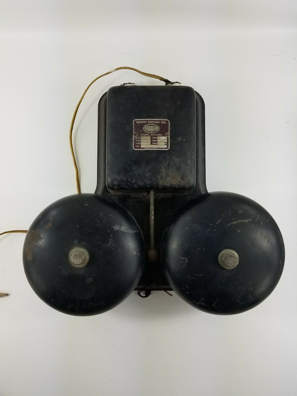 Sperti Faraday Vintage Fire Alarm Gong Bell School 201032 80v m-6
