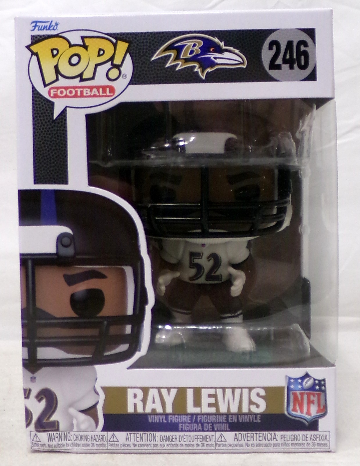 Funko Pop Football NFL Legends 246 Ray Lewis Baltimore Ravens Away Jersey 2025