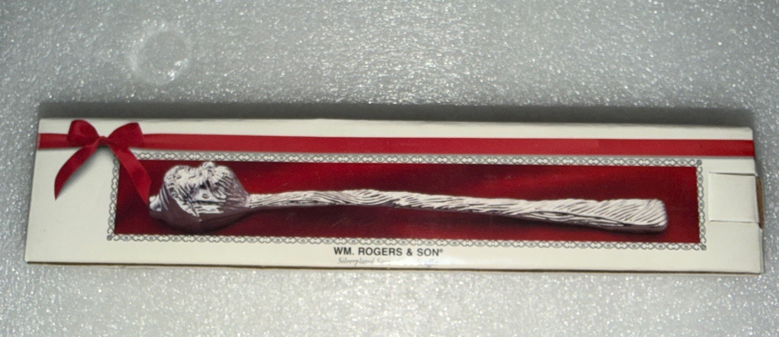 Santa Claus Silverplated Candle Snuffer Wm. Rogers & Sons 2000 SEE PHOTOS 9