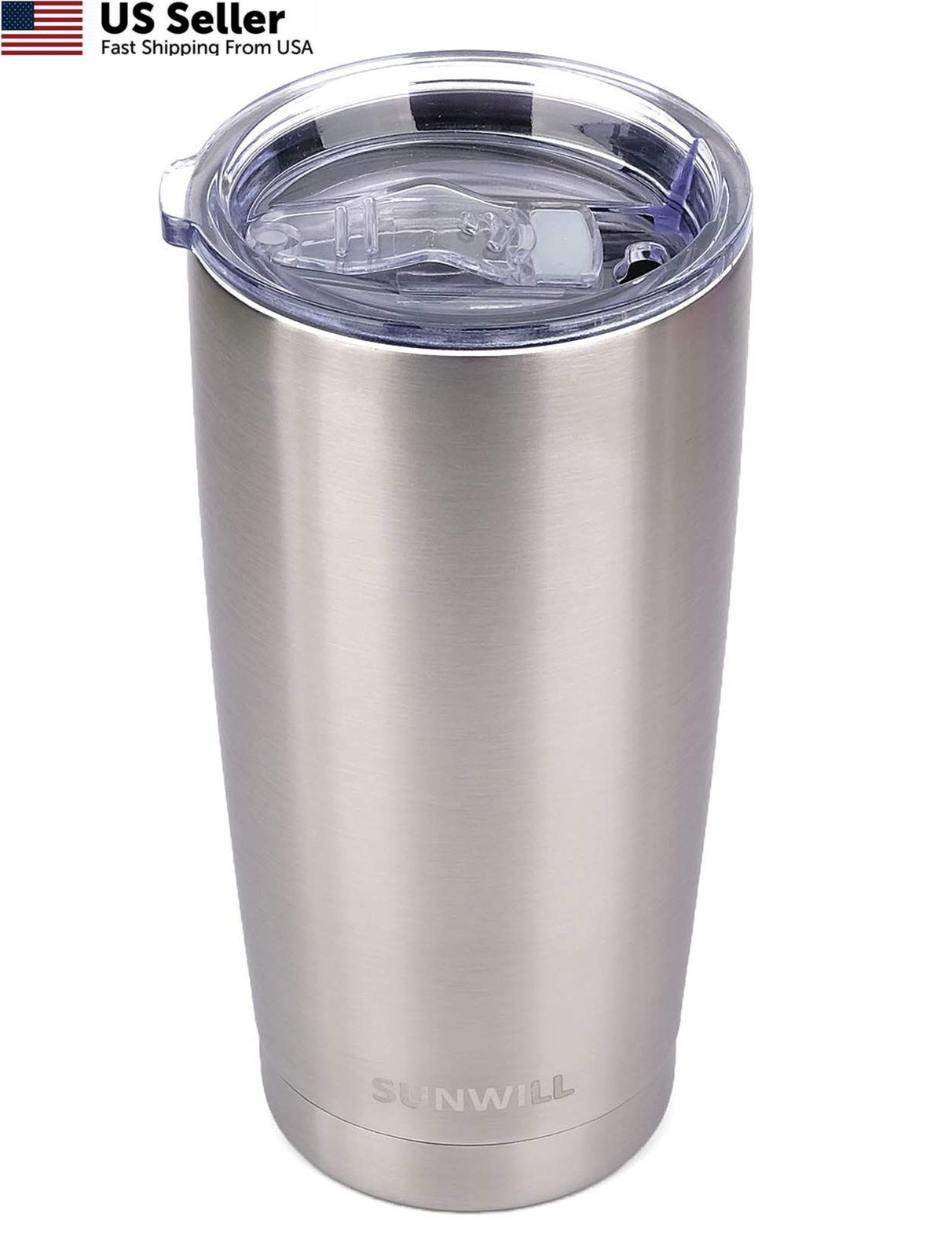 SUNWILL Travel Coffee Tumbler 20 oz, Stainless 20 Ounces, Steel SUNWILL Travel Coffee Tumbler 20 oz, Stainless 20 Ounces, Steel