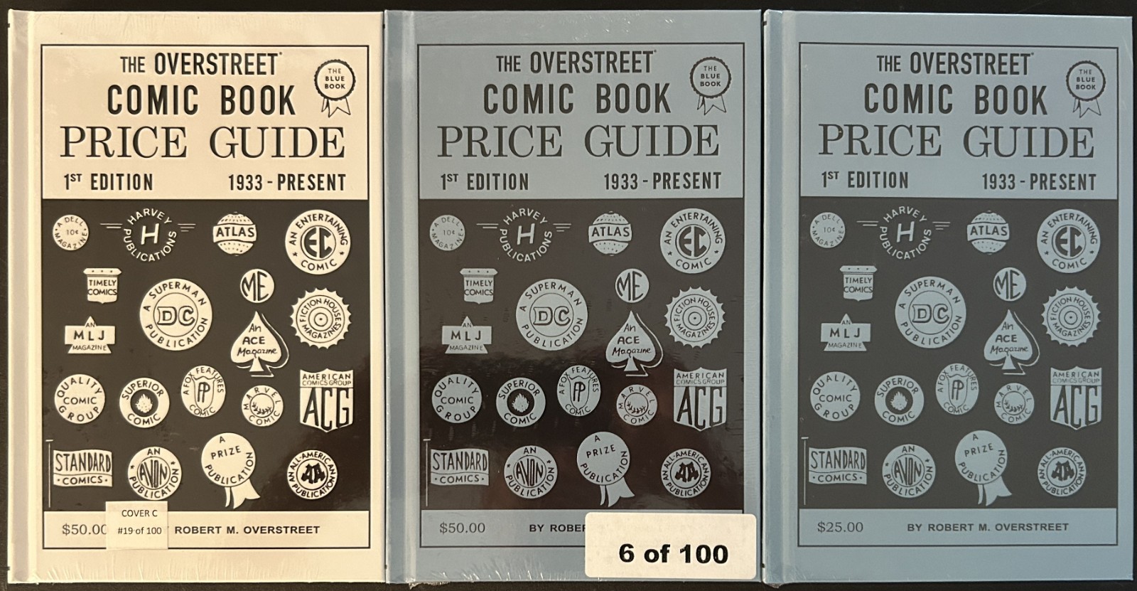 OVERSTREET PRICE GUIDE 19/100 SIGNED BLUE COVER 6/100 SIGNED BLUE COVER 2ND ED. OVERSTREET PRICE GUIDE 19/100 SIGNED BLUE COVER 6/100 SIGNED BLUE COVER 2ND ED.