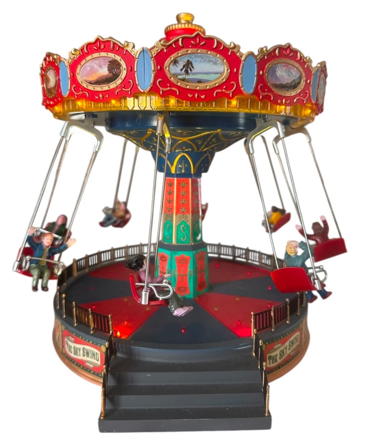 READ DESCRIPTION LEMAX Village CARNIVAL “The Sky Swing” Animated READ DESCRIPTION LEMAX Village CARNIVAL “The Sky Swing” Animated