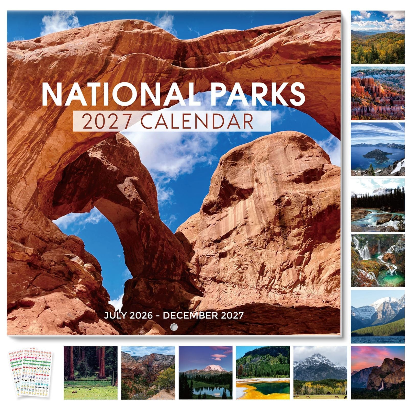 SKYDUE 20262027 Wall Calendar 12