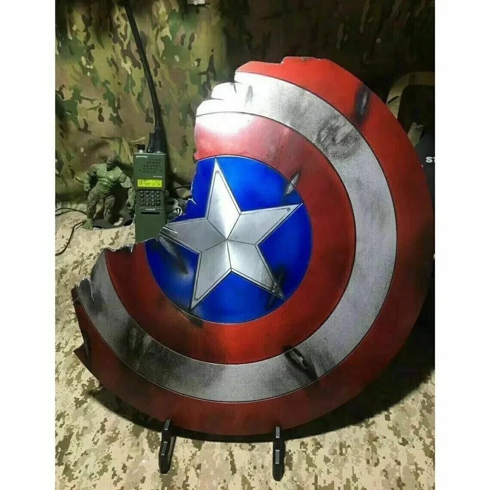 Marvel Captain America Shield Metal 1:1 Avengers Broken Prop Replica Legends 22