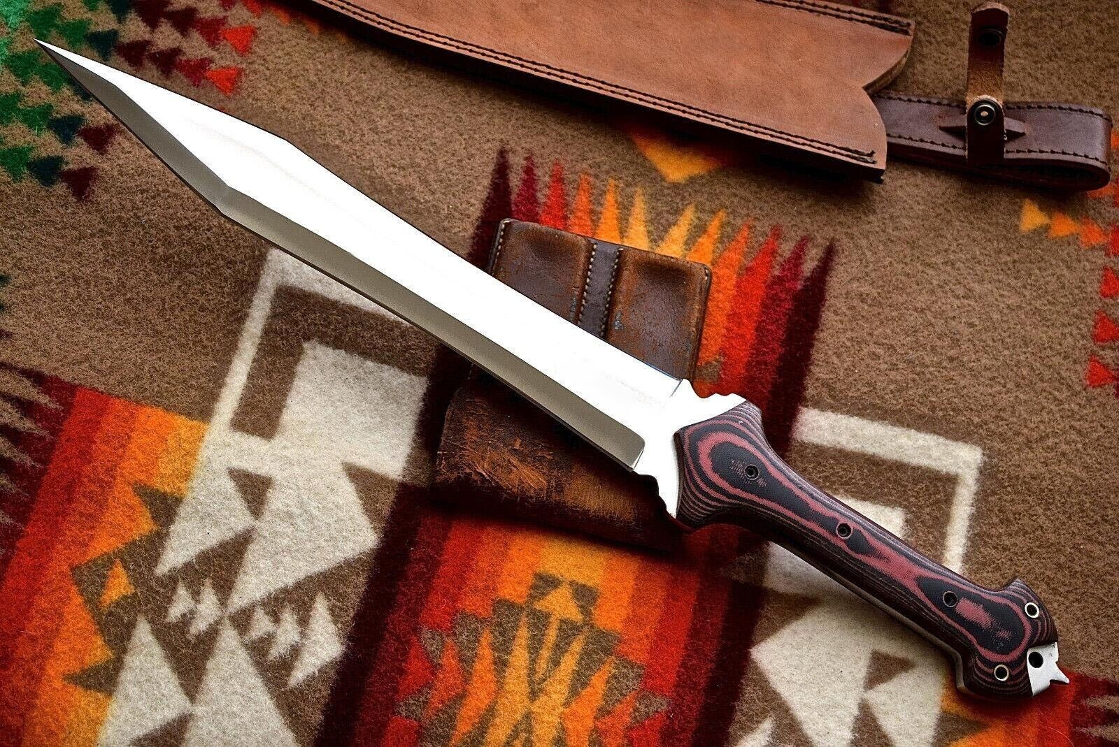 Roman Gladius Battle Ready D2 Tool Steel Handcrafted Tactical Combat Short Sword