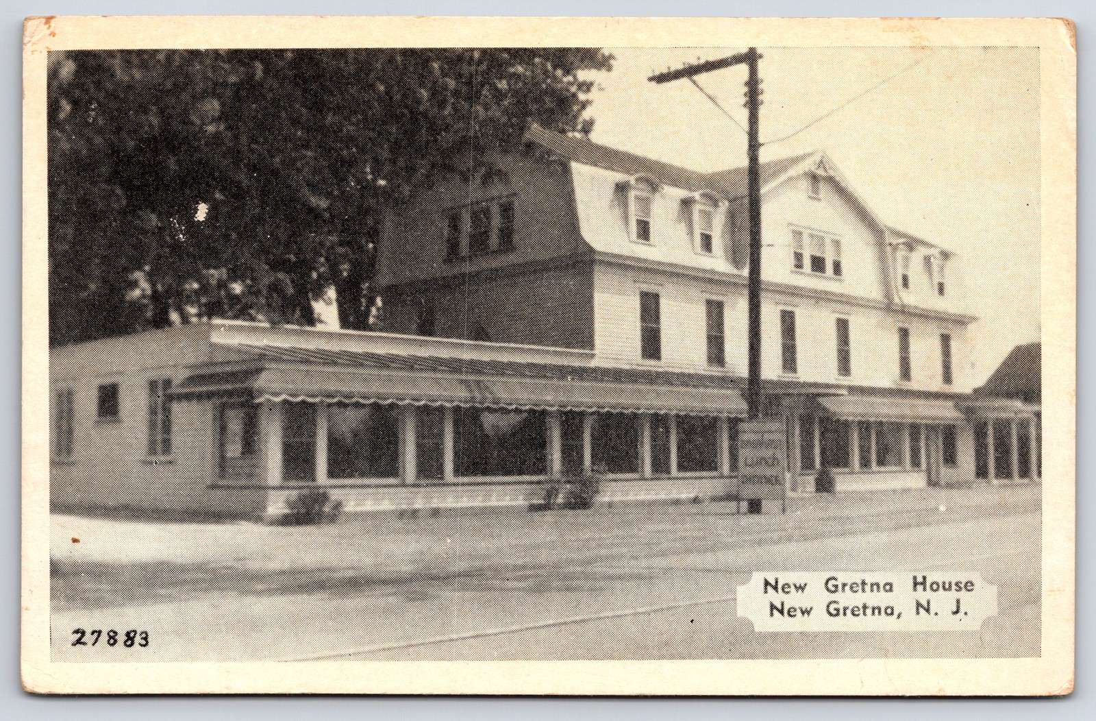 Vintage New Gretna House NJ Hunting Fishing Sportsmen A Klus Postcard