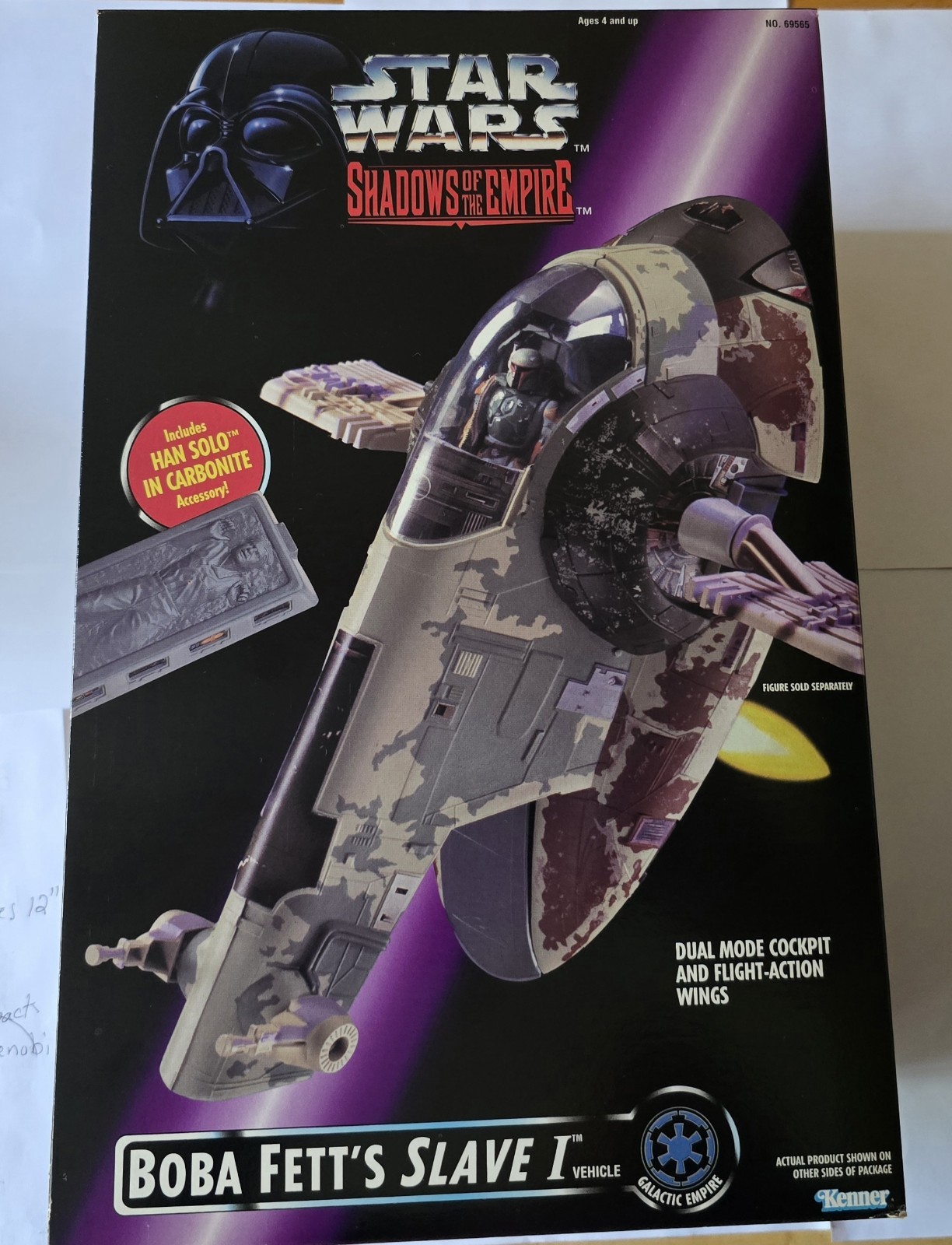 1996 Kenner Star Wars Shadows Of The Empire Boba Fett\'s Slave I Vehicle  New