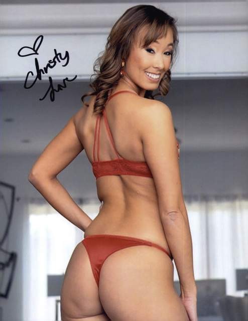 Christy Love signed model 8x10 Photo -PROOF- -CERTIFICATE- (A0031)