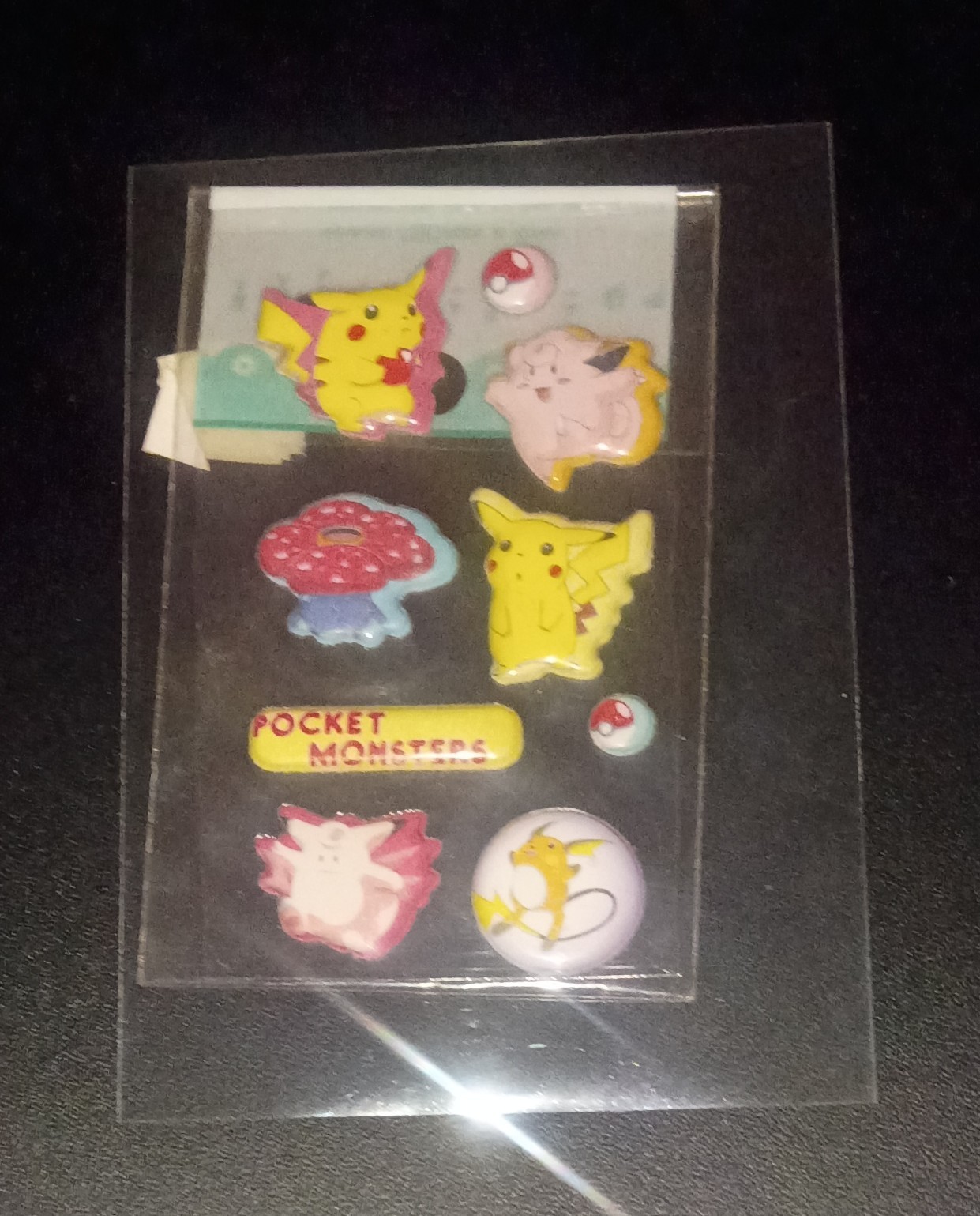 1 RARE SET 1999 Korean Pokémon Stickers Vintage Brand New Sealed Cute Pikachu