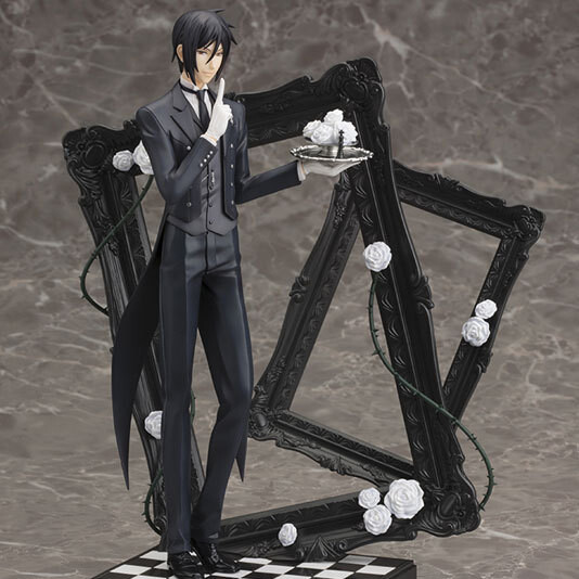 Anime Black Butler Sebastian Michaelis Figure Chess Photo Frame Model Toy Gift