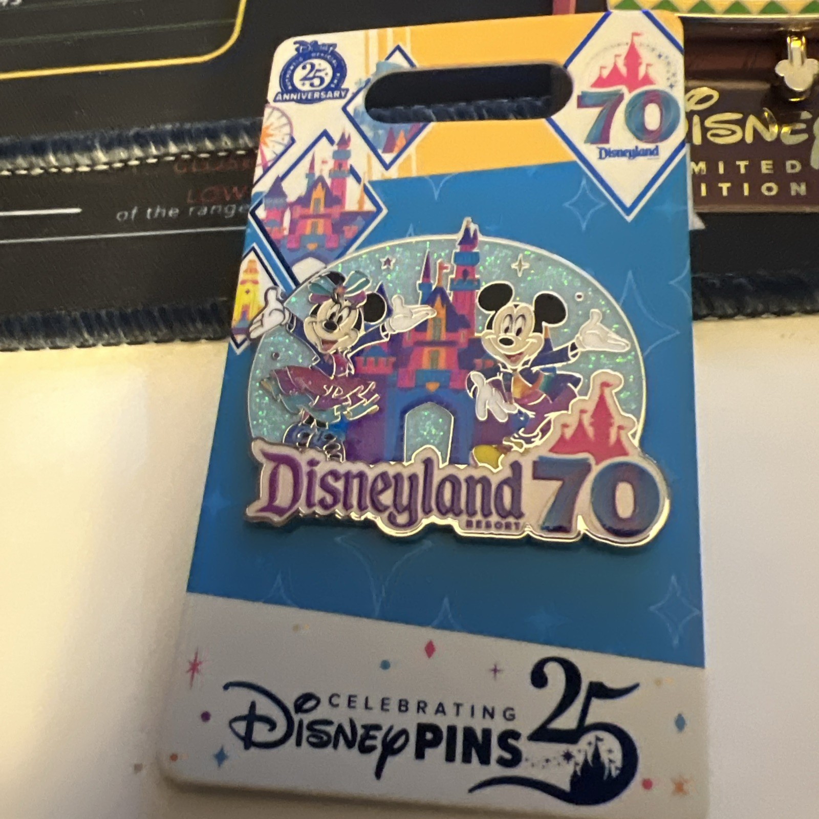Disneyland 70th Anniversary Mickey & Minnie Pin