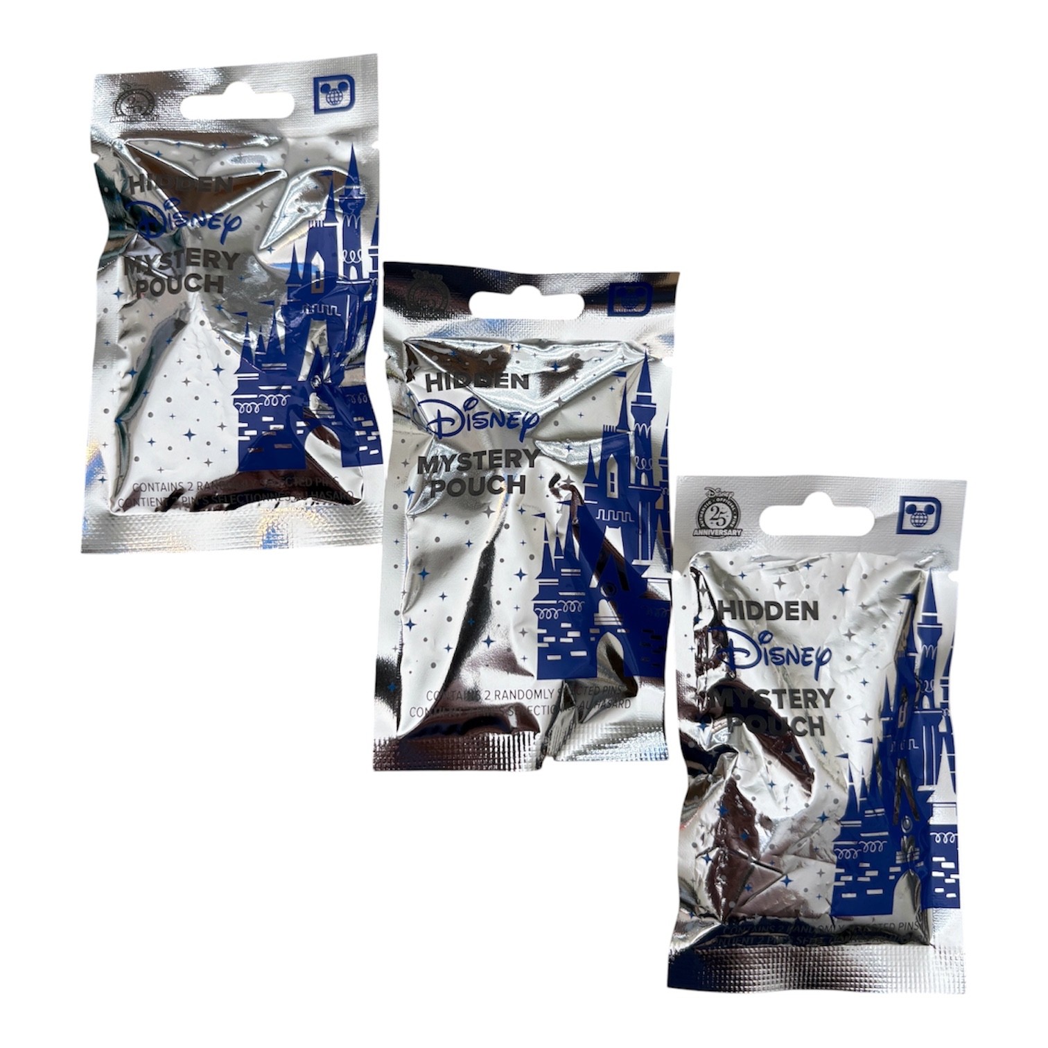 Disney World Parks Hidden Mystery Wave A Blue Pin Pack Pouch Set of 3 Sealed NEW Disney World Parks Hidden Mystery Wave A Blue Pin Pack Pouch Set of 3 Sealed NEW
