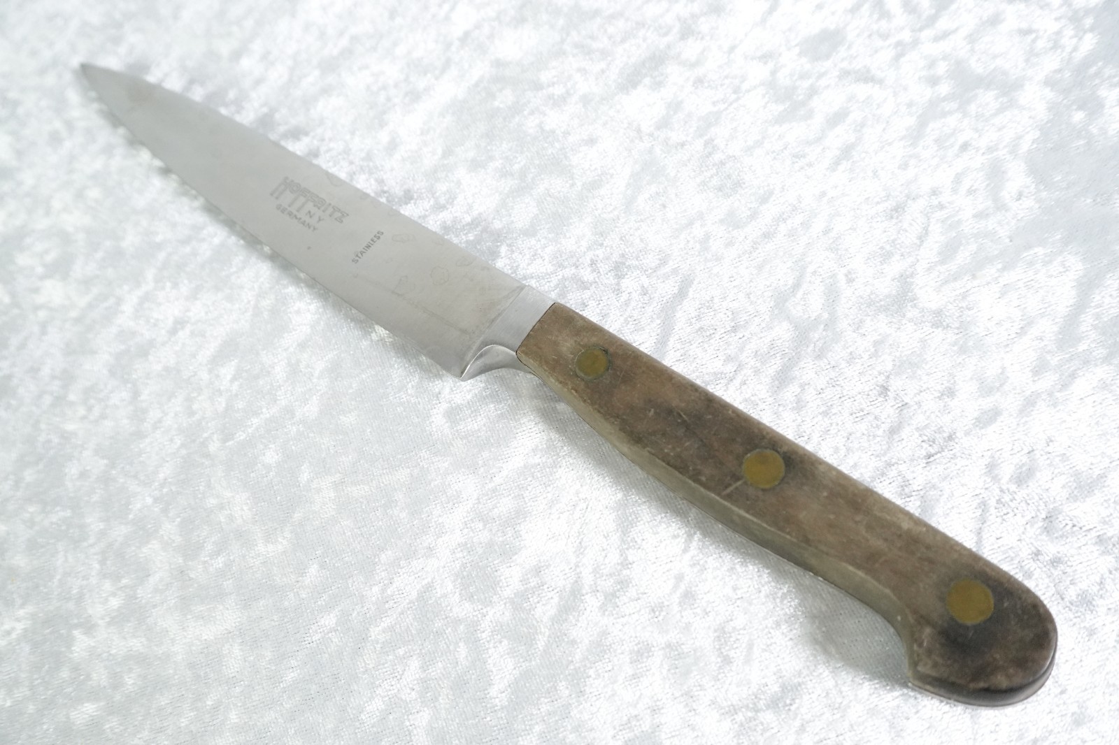 Vintage Hoffritz NY Germany Wood Handle Knife 6