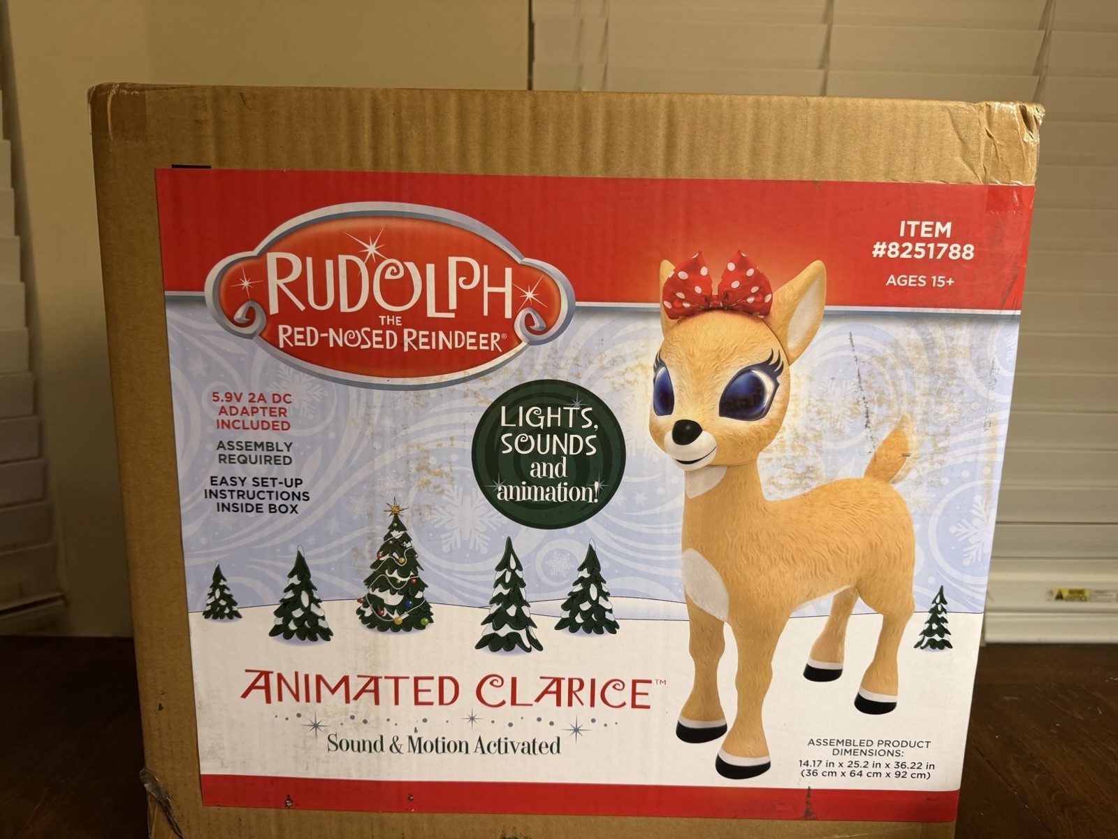 3 FT ANIMATED CLARICE RUDOLPH RED NOSED REINDEER CHRISTMAS ANIMATRONIC PROP NEW 3 FT ANIMATED CLARICE RUDOLPH RED NOSED REINDEER CHRISTMAS ANIMATRONIC PROP NEW