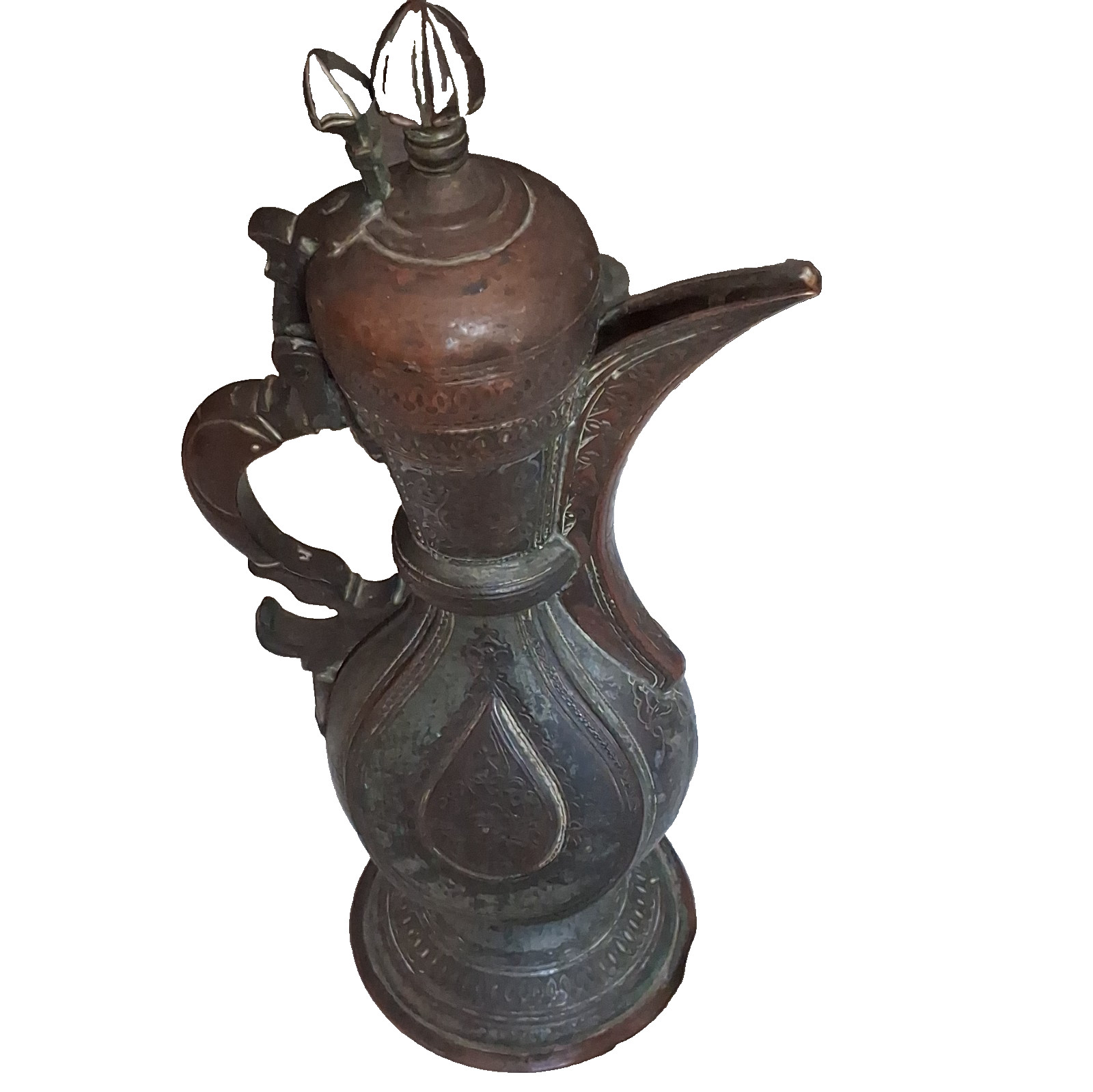 Antique 19th Century Islamic Central Asian Bukhara Ewer / Teapot (Aftaba)