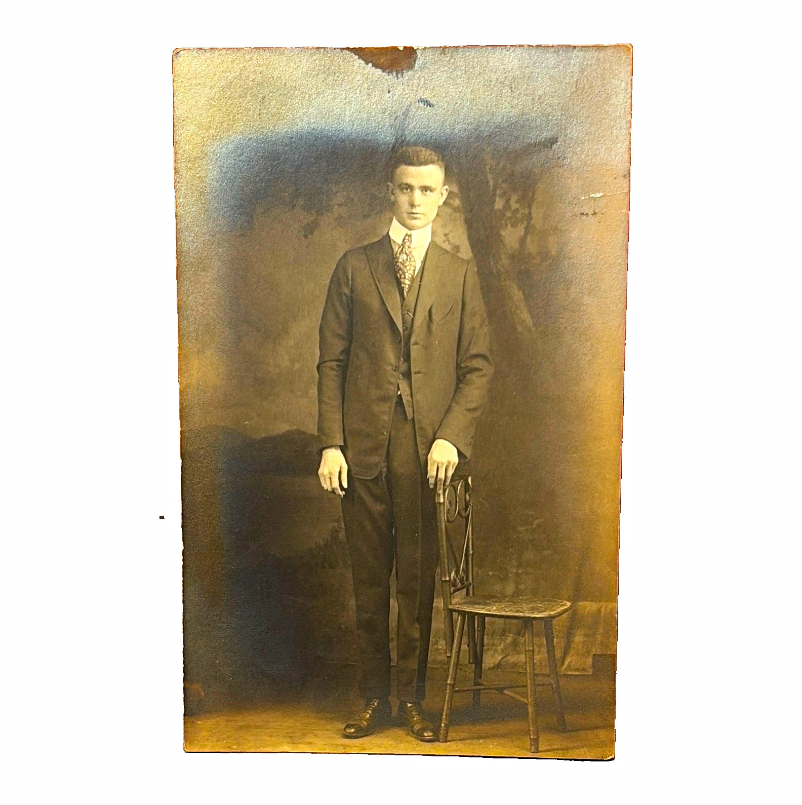 Novelty Photo Studio Richmond VA Portrait RPPC Divided Back Unposted Original