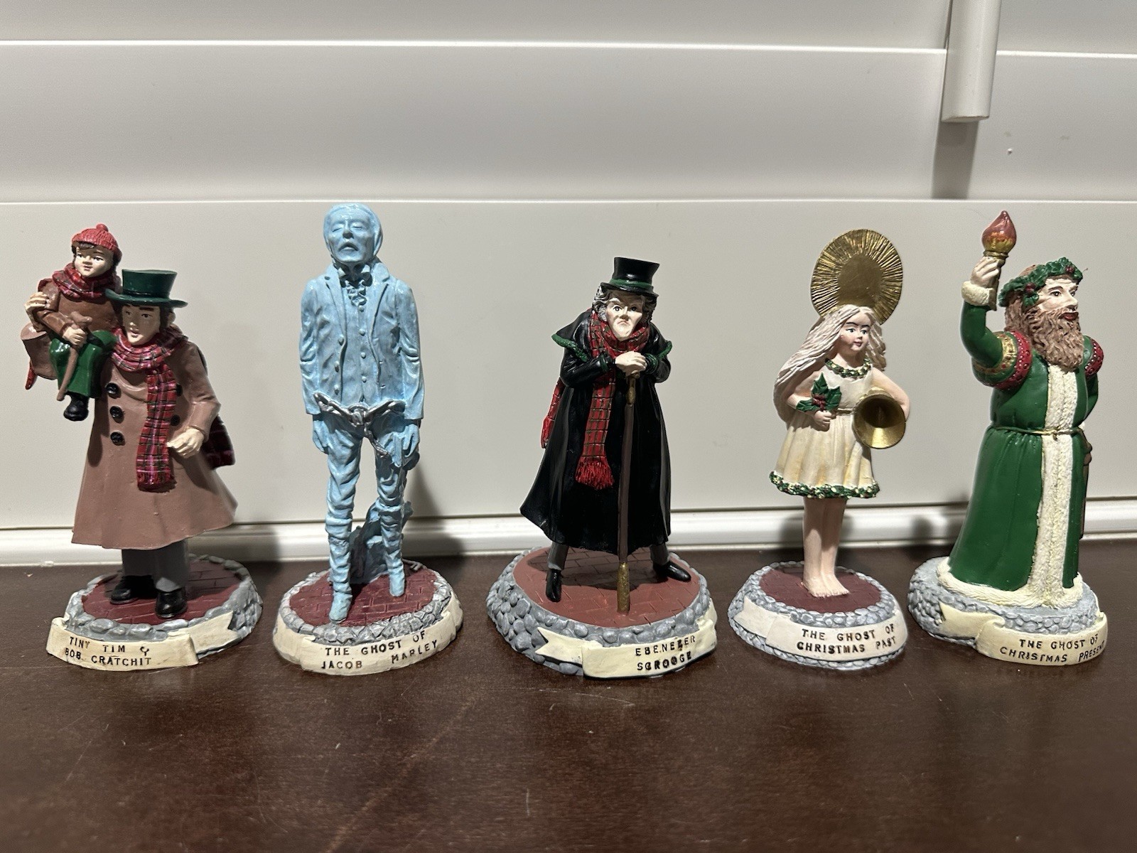 1993 Novelino A Christmas Carol Set Of Five With Boxes