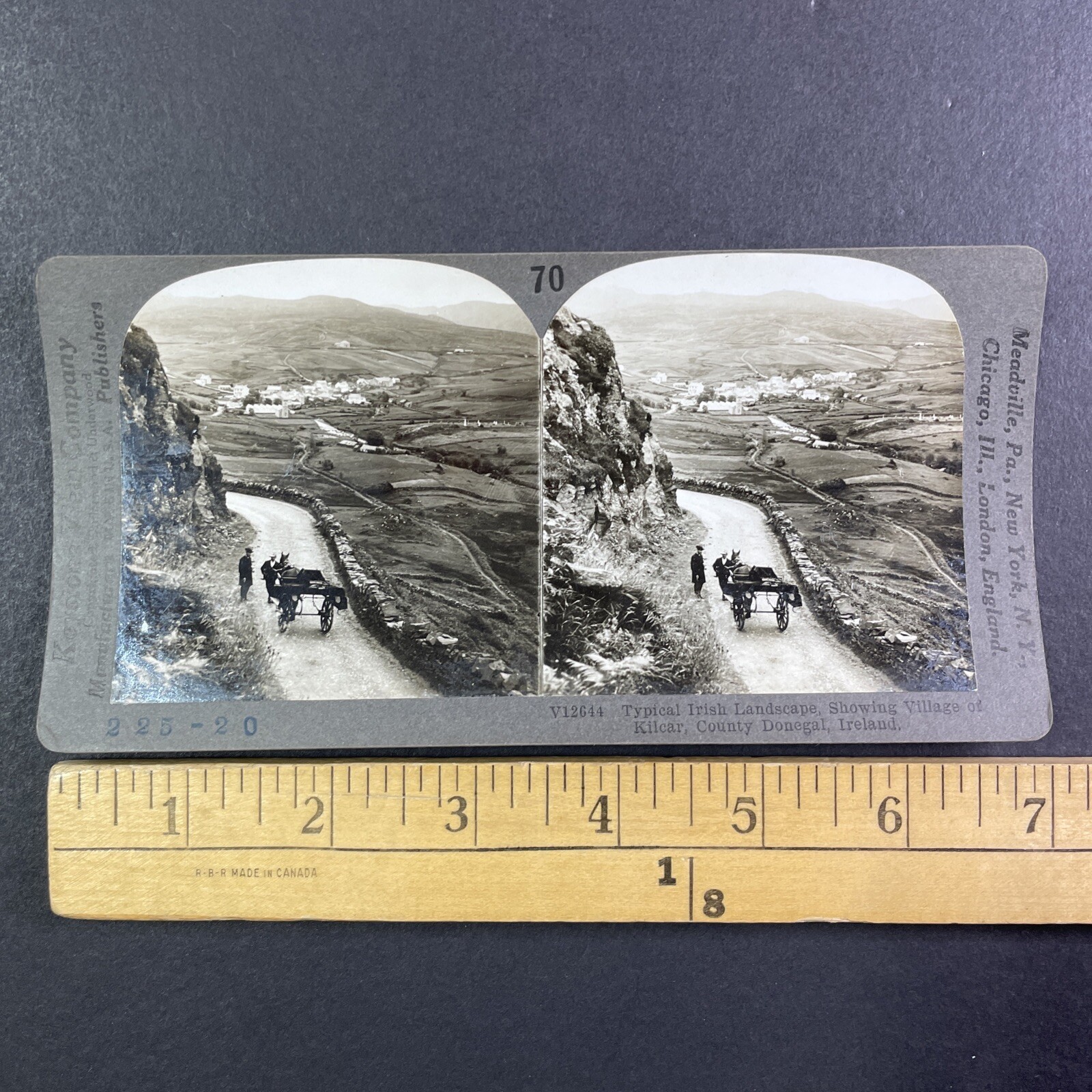 Kilcar Ireland Stereoview Keystone View Co. Donegal Irish Landscape 1909