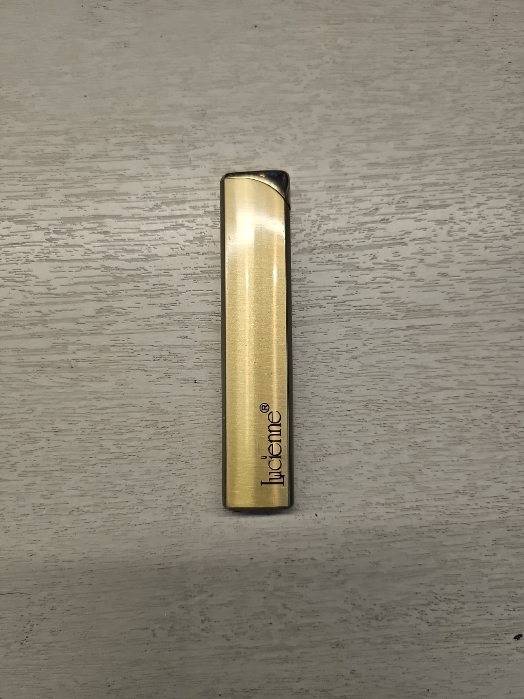 Vintage Lucienne Gold Collectible Gas Pocket Lighter Vintage Lucienne Gold Collectible Gas Pocket Lighter