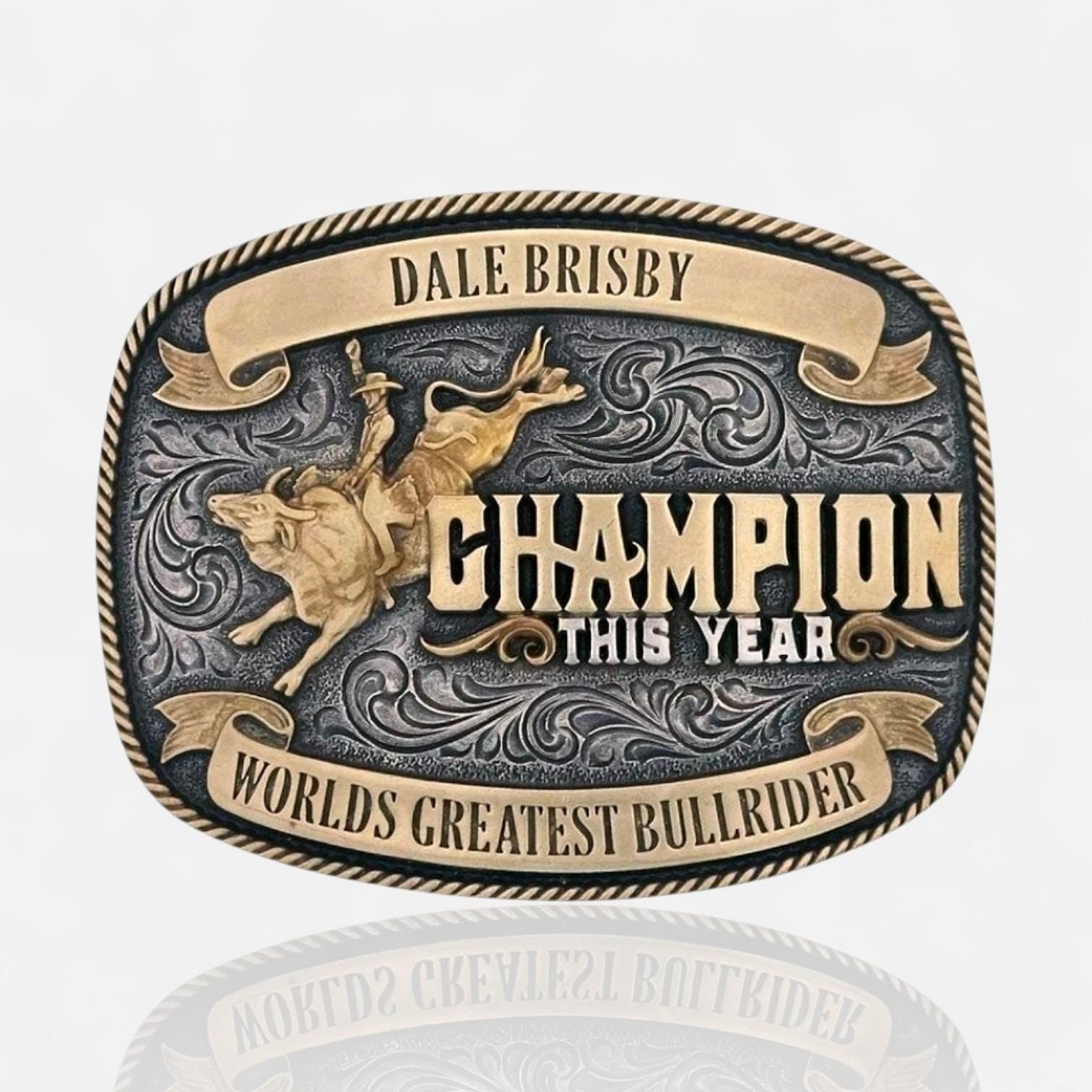 Montana Silversmiths Champion Dale Brisby Belt Buckle - Retail $50 - New NIB