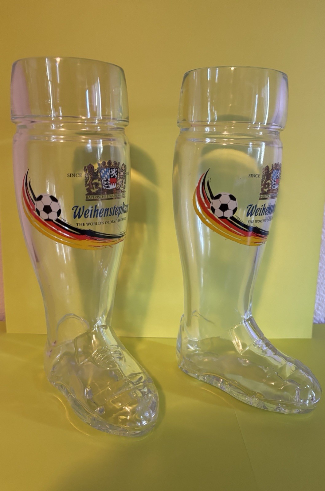 Pair Of 2018 FIFA World Cup  SOCCER BOOT Beer Glasses