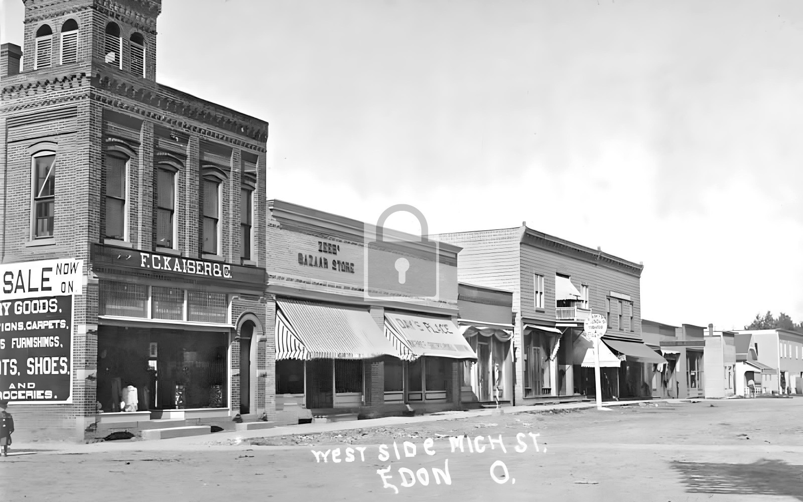 Street View Edon Ohio OH - Reprint